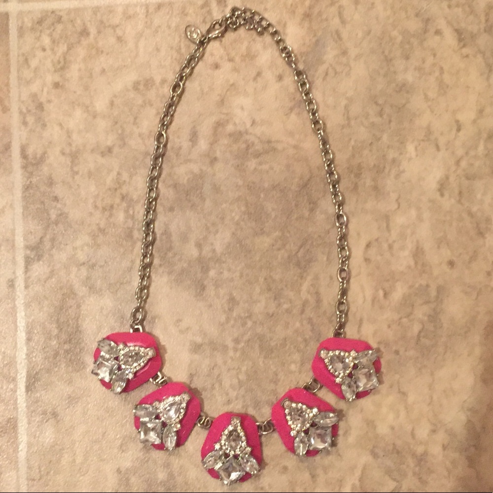 Pink statement necklace